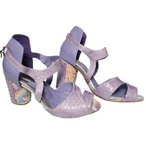 Altura Siete Aneida Lilac Snakeskin Size US 9 Mex 26 Designer Luxury